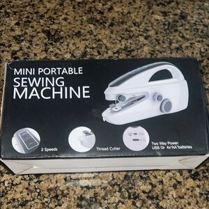 Mini Portable Sewing Machine - White